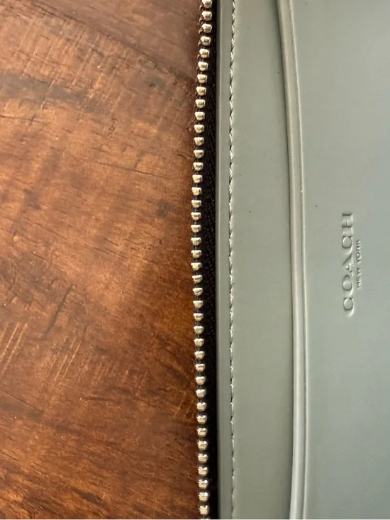 Coach Black Leather Wristlet Wallet with Party Owl Print - Picture 11 of 12